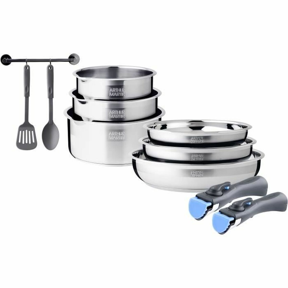 Cookware Arthur Martin Steel 10 Pieces