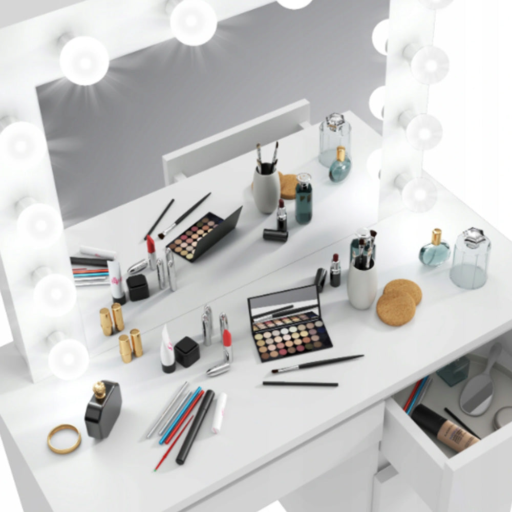 Barcelona fésülködő asztal, fehér